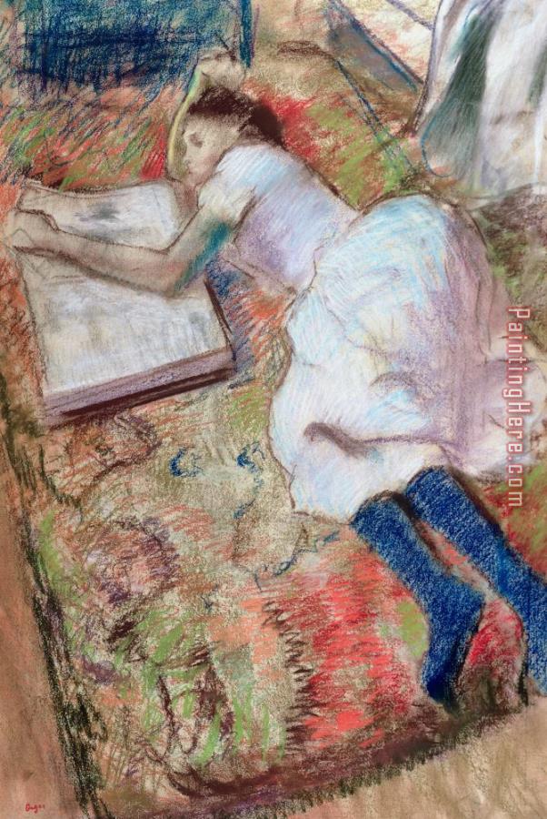 Edgar Degas Reader Lying Down